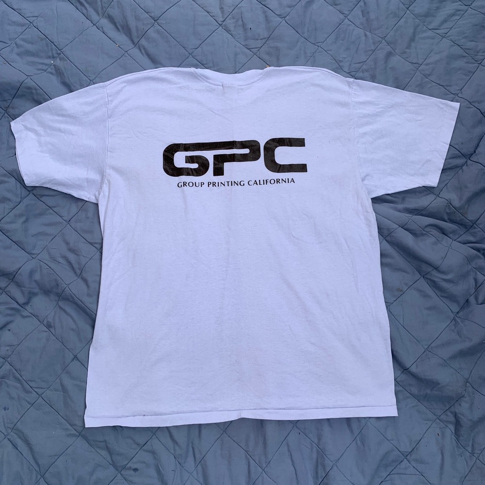 Vintage‎ 80s Stedman single stitch "Group Printing California" tshirt - made USA